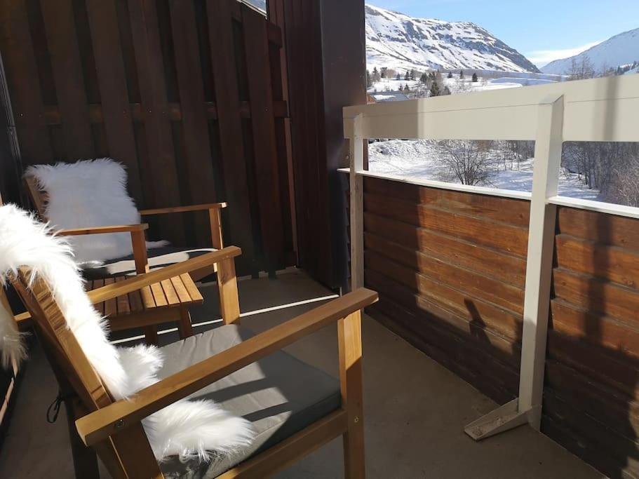 Huez Au Pied Des Pistes Avec Parking Entierement Renove 아파트 외부 사진