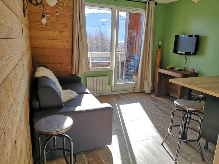 Huez Au Pied Des Pistes Avec Parking Entierement Renove 아파트 외부 사진